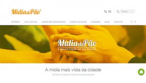 Propaganda em saco de pão