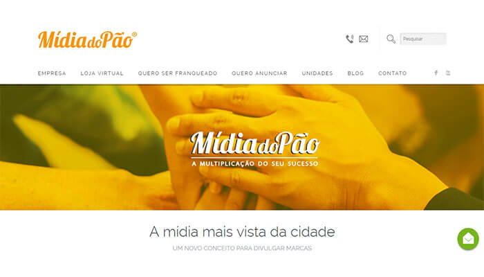 Propaganda em saco de pão