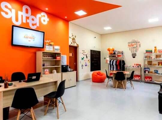 Modelos de negócio da franquia Supera