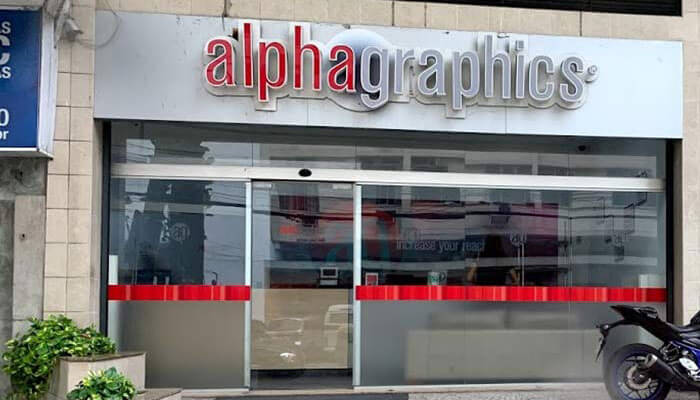 franquia de comunicação Alphagraphics