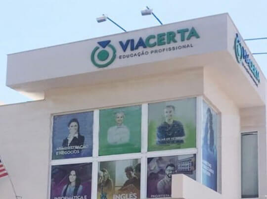 unidade da Via Certa, franquia de educação profissionalizante