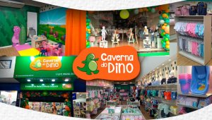 franquia de moda infantil Caverna do Dino