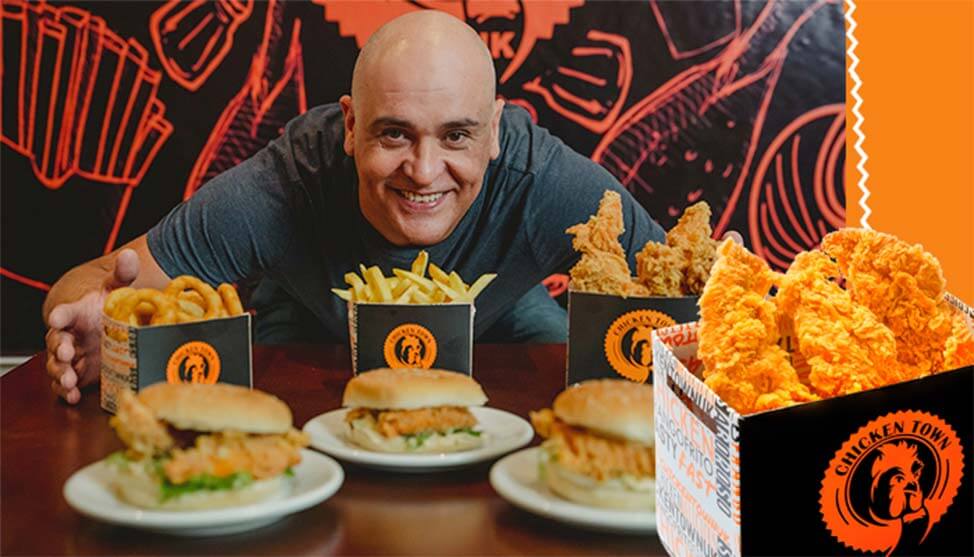franquia de frango frito chicken town