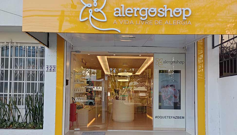 Franquia especializada em produtos alérgicos Alergoshop