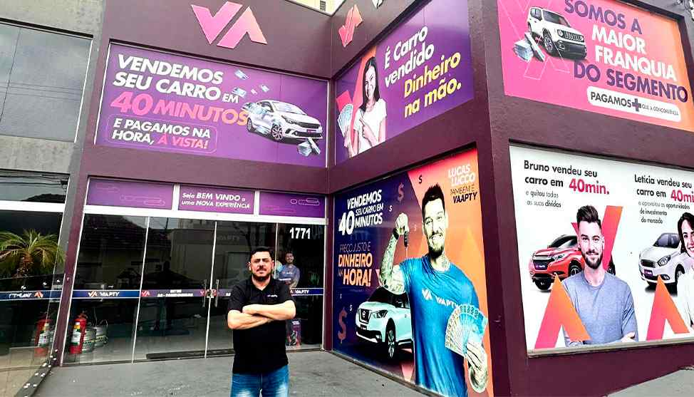 Franquia Vaapty, venda de carros usados