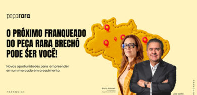 A franquia de brechó Peça Rara planeja chegar a 300 lojas até 2030 e busca novos empreendedores.